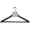 B&M Matt Black Wooden Hangers 4pk -Cozy Living Home Store 392148 4pk matte black wooden hangers