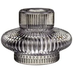 Karina Bailey Tealight Dinner Candle Holder - Grey