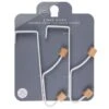 B&M Wood Double Over The Door Hooks 2pk -Cozy Living Home Store 393905 2pk wood double over the door hooks