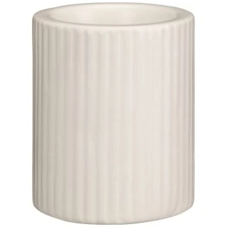 B&M Ribbed Tealight Holder - Cream 3 B&M Ribbed Tealight Holder - Cream
