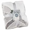 B&M Simply Geo Waffle Throw - Grey -Cozy Living Home Store 394917 simply geo waffle throw grey