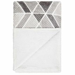 B&M Simply Geo Waffle Throw - Grey 4 B&M Simply Geo Waffle Throw - Grey - Image 2