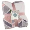 Simply Geo Blush Waffle Throw