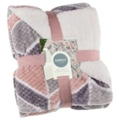 Simply Geo Blush Waffle Throw