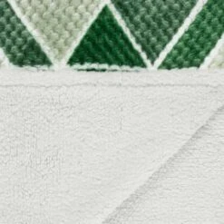 B&M Simply Geo Waffle Throw - Green -Cozy Living Home Store 394920 simply geo waffle throw green 4