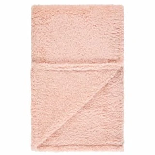 B&M Simply Two Tone Teddy Throw - Blush 4 B&M Simply Two Tone Teddy Throw - Blush - Image 2
