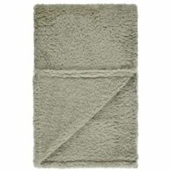 B&M Simply Two Tone Teddy Throw - Sage -Cozy Living Home Store 394928 simply plain teddy throw sage