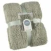 B&M Simply Two Tone Teddy Throw - Sage 1 B&M Simply Two Tone Teddy Throw - Sage -Cozy Living Home Store 394928 simply plain teddy throw sage 4