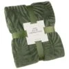 Large Leaf Embossed Green Throw -Cozy Living Home Store 394947 large leaf embossed green throw