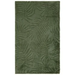 Large Leaf Embossed Green Throw 8 Large Leaf Embossed Green Throw -Cozy Living Home Store 394947 large leaf embossed green throw 2