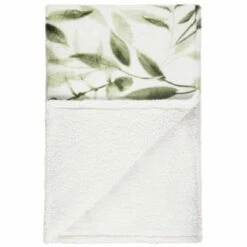 Winston Green Leaf Sherpa Throw -Cozy Living Home Store 394948 winston leaf sherpa throw green 2