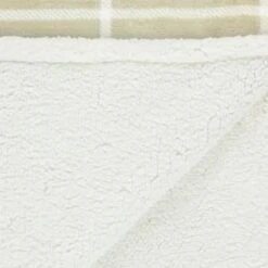 Winston Sage Check Sherpa Throw -Cozy Living Home Store 394950 winston sage check sherpa throw 4