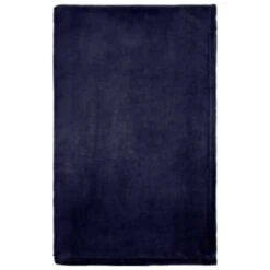 Navy Coral Fleece Throw -Cozy Living Home Store 394951 navy coral fleece 3