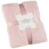 Large Blush Fleece Throw