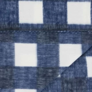 Simply Navy & Gingham Polar Fleece Throw 2pk 6 Simply Navy & Gingham Polar Fleece Throw 2pk - Image 4