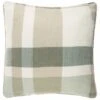Country Check Cushion With Pipe - Sage Green -Cozy Living Home Store 395330 country sage green check cushion