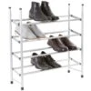 Spaceways 4 Tier Extendable Shoe Rack -Cozy Living Home Store 395542 383994 spaceways 4 tier extendable shoe rack