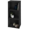 B&M Essentials 3 Tier Shelf - Black -Cozy Living Home Store 395642 essentials 3 tier shelf black