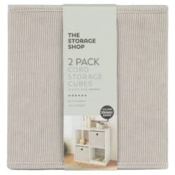 Lokken Cord Storage Cubes 2pk - Light Grey -Cozy Living Home Store 395811 2pk cord lokken storage cubes light grey 2