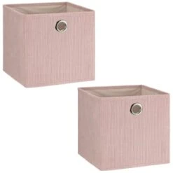 Lokken Cord Storage Cubes 2pk - Pink -Cozy Living Home Store 395813 2pk cord lokken storage cubes pink