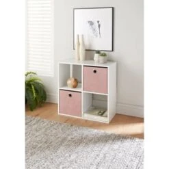 Lokken Cord Storage Cubes 2pk - Pink -Cozy Living Home Store 395813 2pk cord lokken storage cubes pink 4