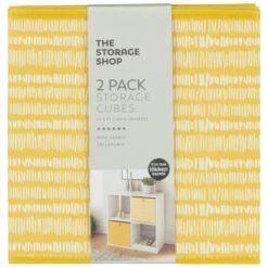 Lokken Mark Making Storage Cubes 2pk - Ochre -Cozy Living Home Store 395847 2pk lokken ochre storage cubes mark making 2