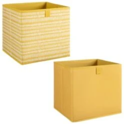 Lokken Mark Making Storage Cubes 2pk - Ochre -Cozy Living Home Store 395847 2pk lokken ochre storage cubes mark making 3