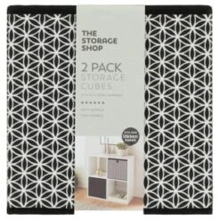 Lokken Mark Making Storage Cubes 2pk - Mono 9 Lokken Mark Making Storage Cubes 2pk - Mono -Cozy Living Home Store 395850 2pk lokken mono storage cubes mark making 2