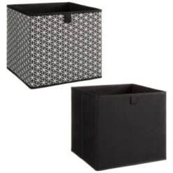 Lokken Mark Making Storage Cubes 2pk - Mono 10 Lokken Mark Making Storage Cubes 2pk - Mono -Cozy Living Home Store 395850 2pk lokken mono storage cubes mark making 3