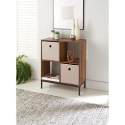 Lokken Linen Storage Cubes 2pk - Natural -Cozy Living Home Store 395852 2pk linen lokken storage cubes natural