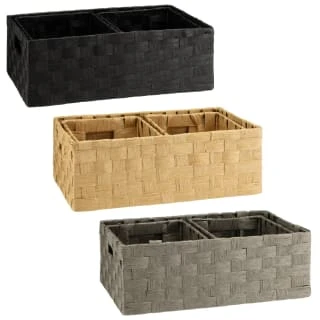 B&M Caen Set Of 3 Paper Rope Baskets - Grey 7 B&M Caen Set Of 3 Paper Rope Baskets - Grey - Image 5