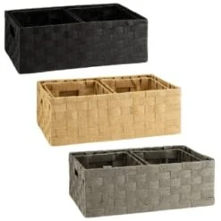 B&M Caen Set Of 3 Paper Rope Baskets - Natural -Cozy Living Home Store 395883 395868 395869 caen set of 3 paper rope baskets group 2