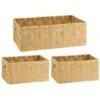 B&M Caen Set Of 3 Paper Rope Baskets - Natural -Cozy Living Home Store 395883 caen set of 3 paper rope baskets natural 2