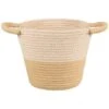B&M Two Tone Rope Basket - Natural -Cozy Living Home Store 395886 two tone rope basket natural