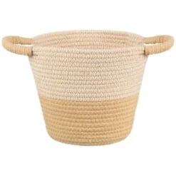 B&M Two Tone Rope Basket - Natural