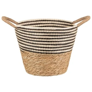 B&M Stripe Top Basket With Handle - Mono 3 B&M Stripe Top Basket With Handle - Mono