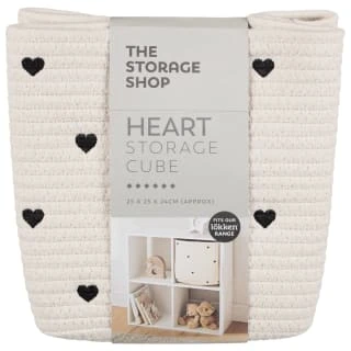 B&M Heart Shaped Storage Cube 3 B&M Heart Shaped Storage Cube