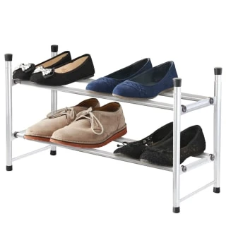 Spaceways Extendable 2 Tier Shoe Rack 3 Spaceways Extendable 2 Tier Shoe Rack