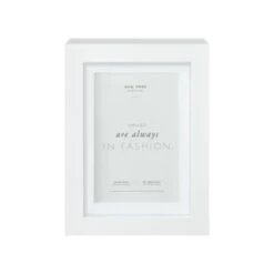 B&M New York Box Photo Frame - 4 X 6" - White 5 B&M New York Box Photo Frame - 4 X 6" - White -Cozy Living Home Store 396446 new york box frame mounted 5x7 white 2
