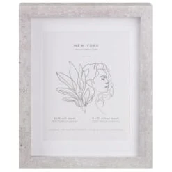 B&M Concrete Effect Photo Frame 6 X 8" -Cozy Living Home Store 396621 concrete effect frame 6x8 1