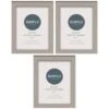 Simply Everyday 5 X 7" Block Frames 3pk - Grey -Cozy Living Home Store 396674 3pk simply everyday block frames 5x7 grey 2