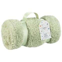 Simply Kids Teddy Throw - Sage