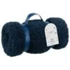 Simply Kids Teddy Throw - Navy -Cozy Living Home Store 400206 simply kids teddy rolled kids throw navy 4