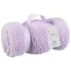 Simply Kids Teddy Throw - Lilac -Cozy Living Home Store 400209 simply kids teddy rolled kids throw lilac 4